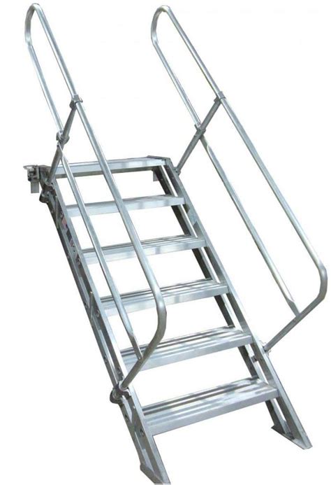 removable aluminum standing fabricated construction llc|Rolling Stairways — Metallic Ladder.